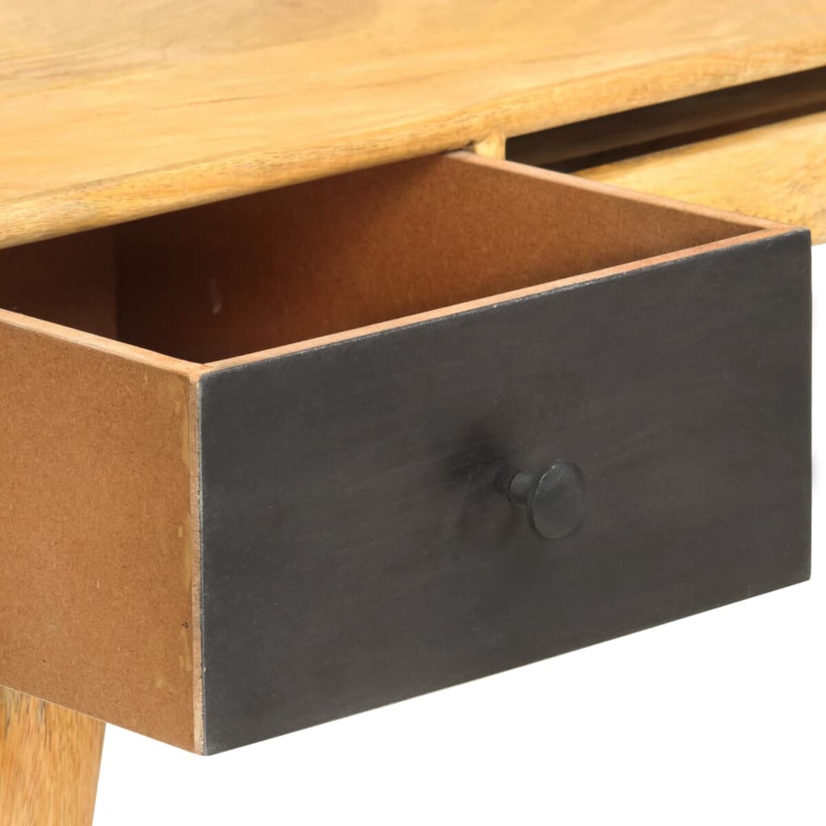 vidaXL Biurko z szufladami, 130 x 50 x 80 cm, lite drewno mango