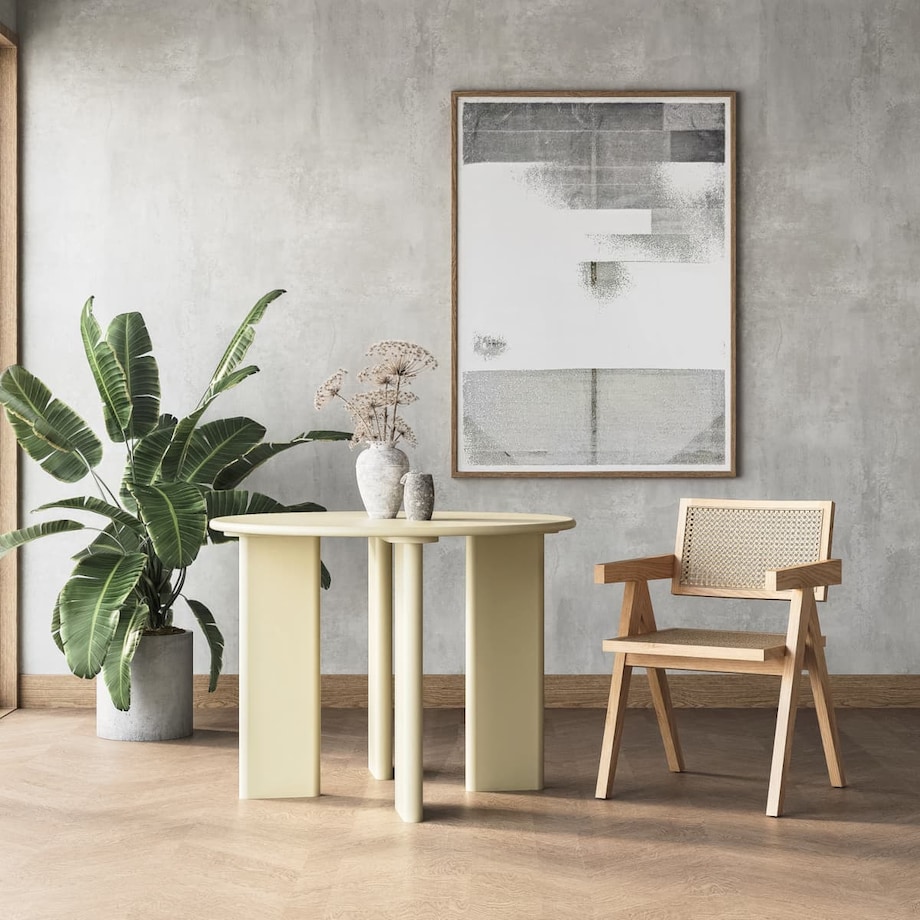 Krzesło BOHO MH-011CH-NN Step podłokietniki drewno rattanowe beżowe, Step Into Design