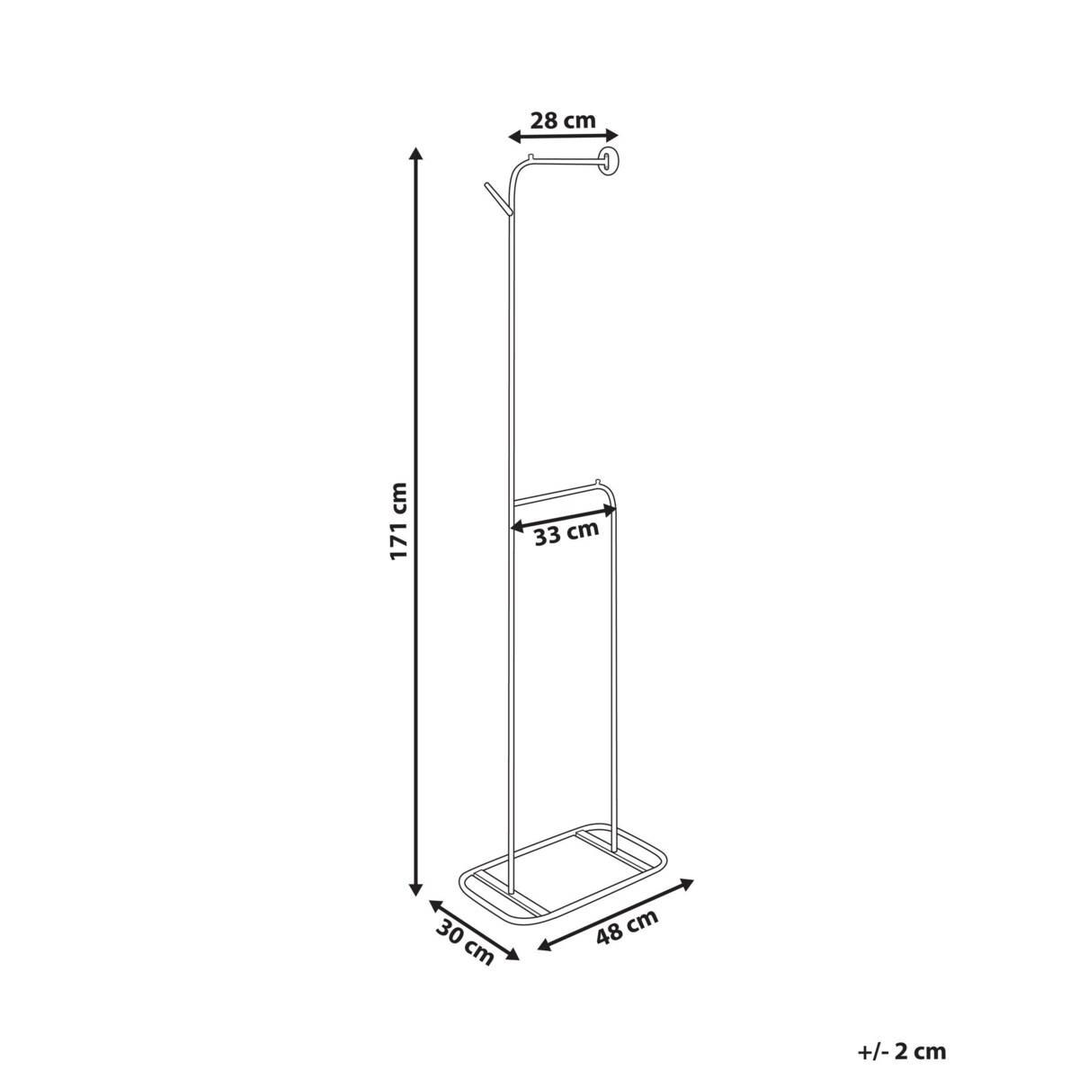 Wieszak na ubrania EUREKA Biały