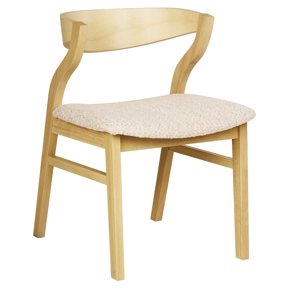 Krzesło do jadalni Zestaw 2 Jasnobeżowy MAROA