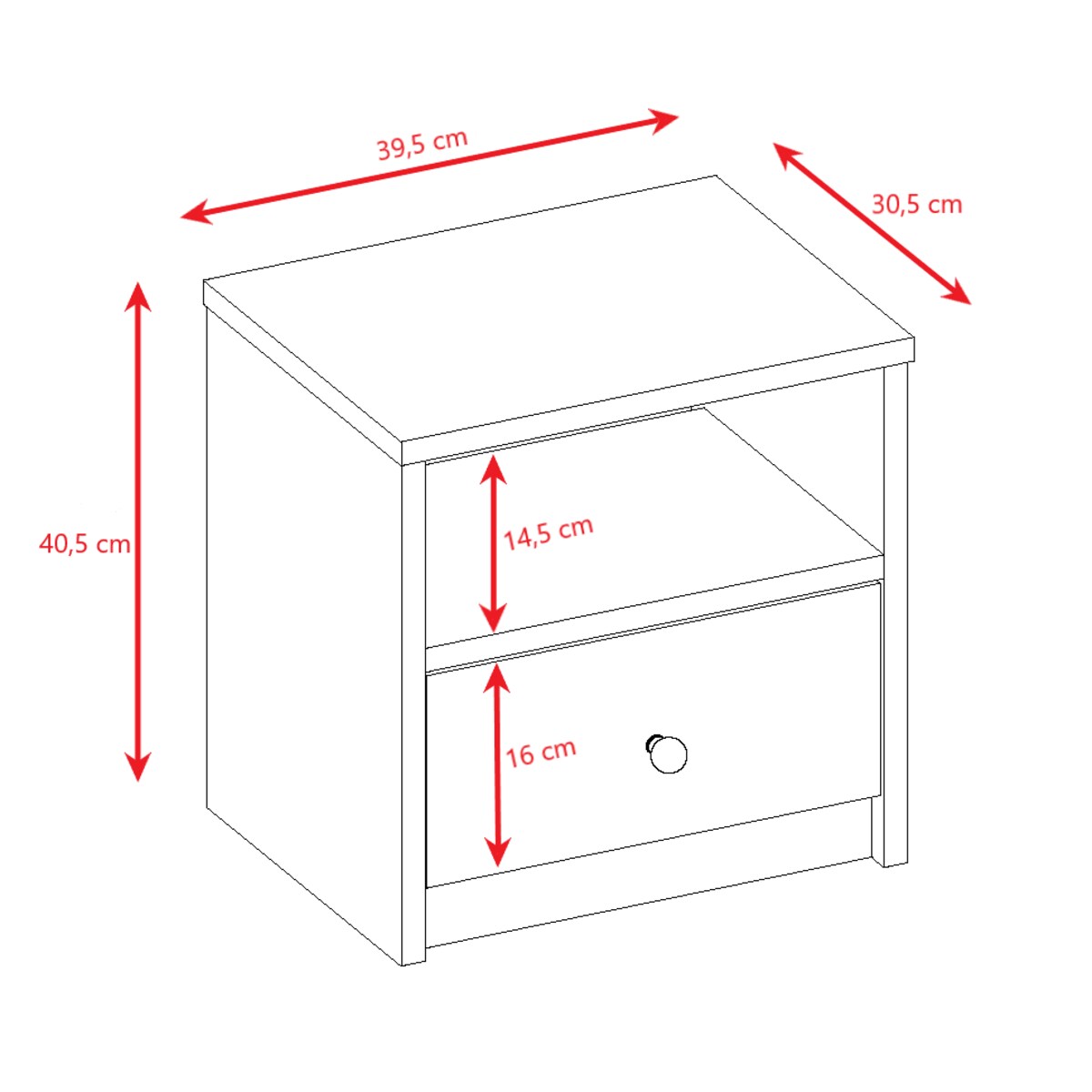 Szafka nocna babydreams biała