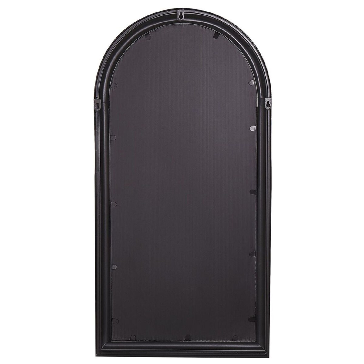 Metalowe lustro ścienne okno 50 x 98 cm czarne CAMPEL