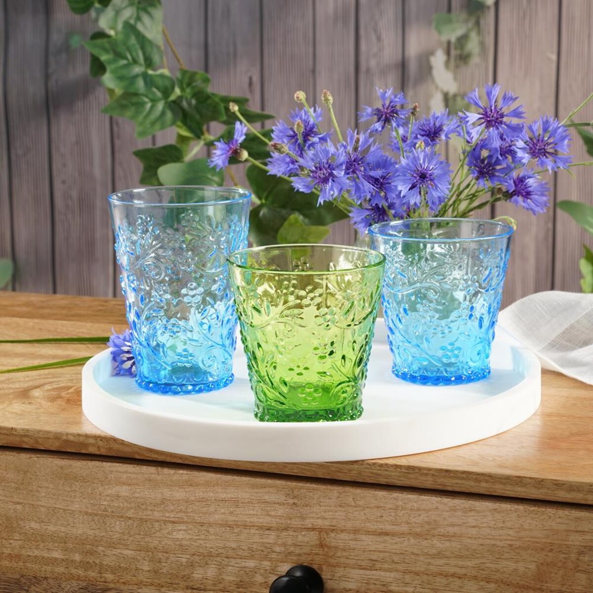 VILLA ITALIA Szklanka zielona 250 ml MURIEL