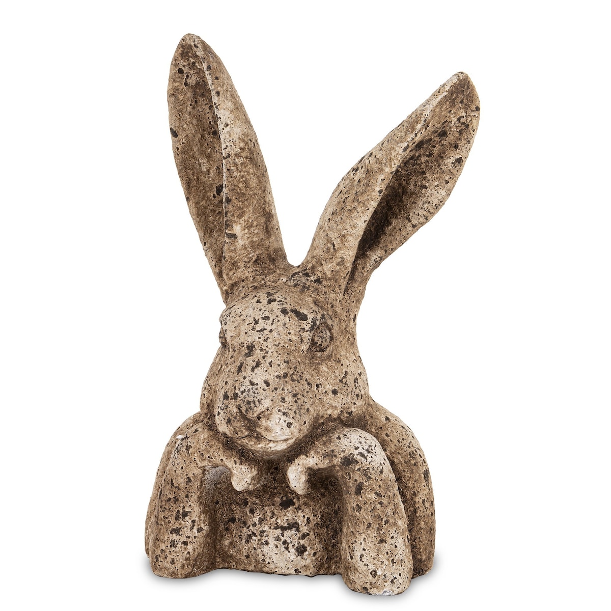 Figurka popiersie królika 36x20x16 cm TORACE szaro-brązowy duży