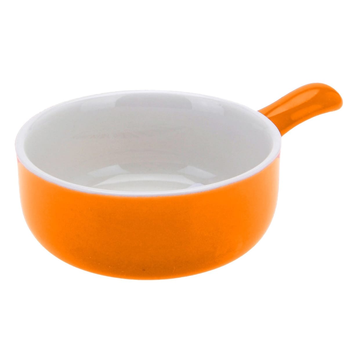 Ceramiczna dipówka, sosjerka, naczynie do zapiekania, kolor pomarańczowy