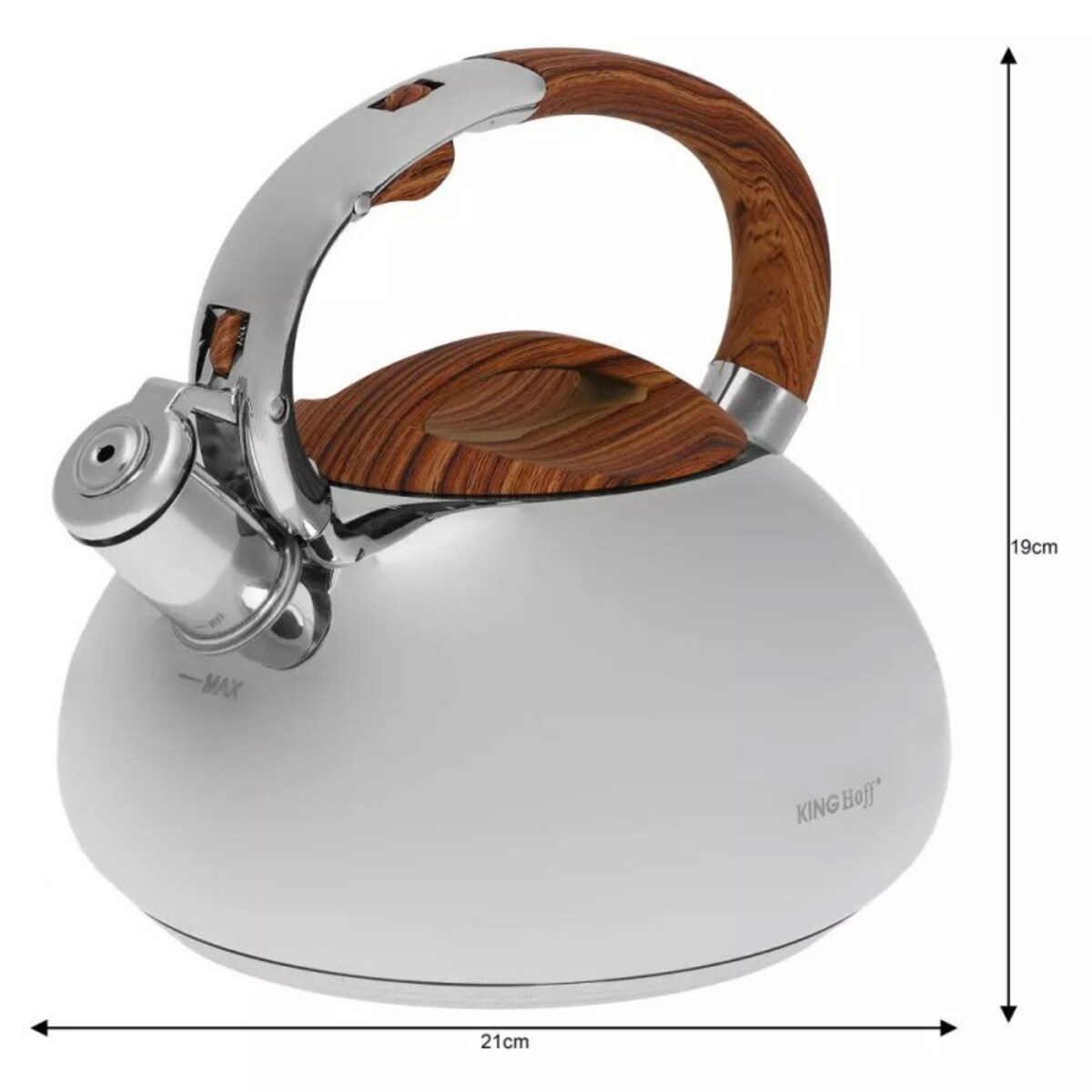 Kinghoff Czajnik Stalowy 3.0L Z Gwizdkiem Kh-3274