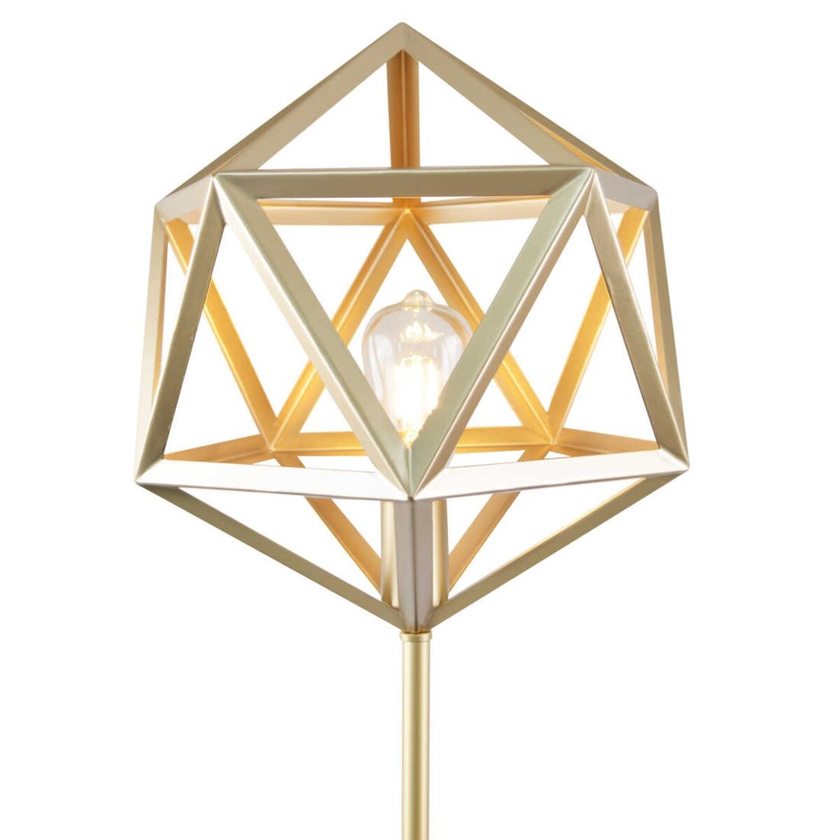 Industrialna LAMPA podłogowa DENMARK 318855 Polux druciana LAMPA stojąca do salonu złota