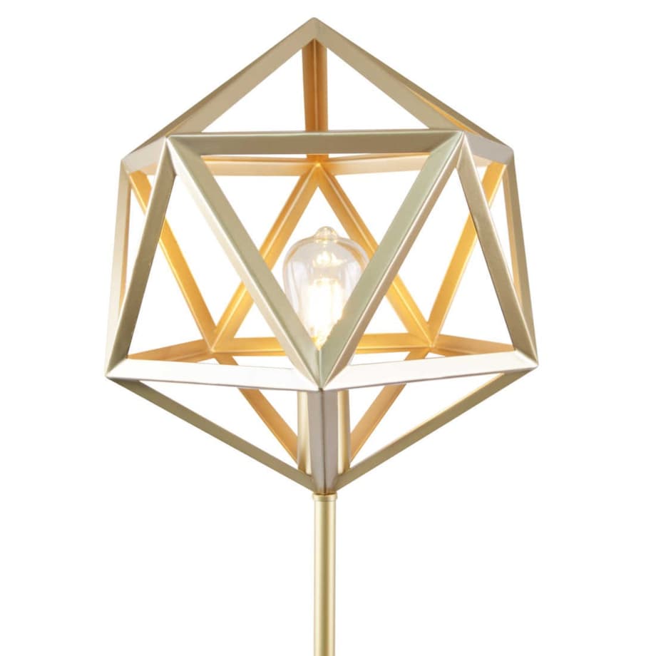 Industrialna LAMPA podłogowa DENMARK 318855 Polux druciana LAMPA stojąca do salonu złota