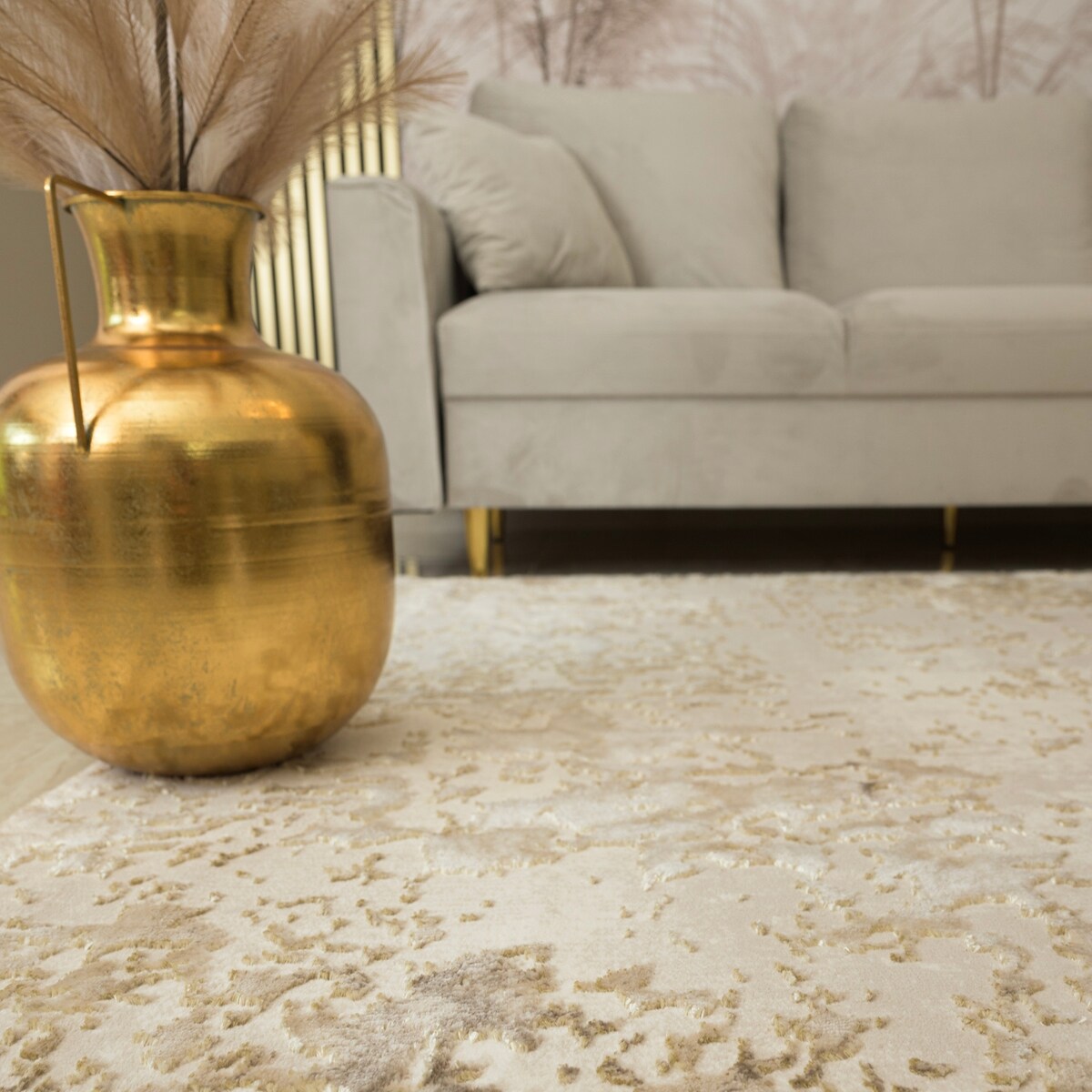 Dywan nowoczesny Studio 160x230 cm e-floor OEKO-TEX Przecierka beżowy