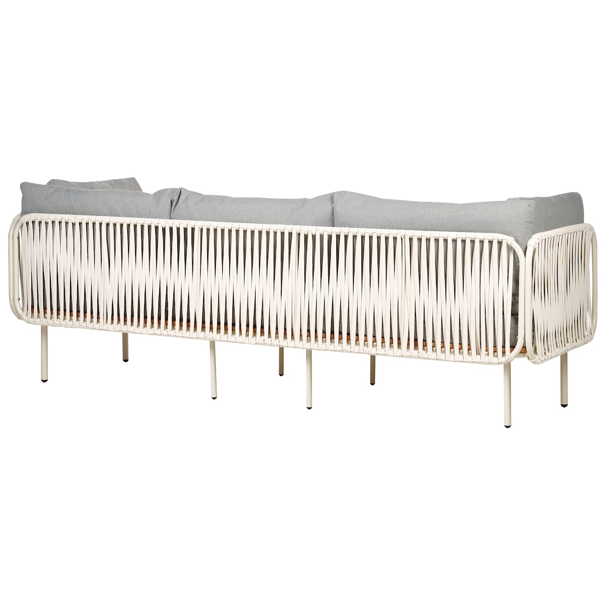 Sofa ogrodowa dla 3 osób SENISE Metal Szary