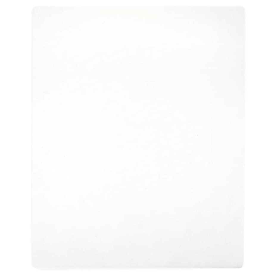 vidaXL Prześcieradło, białe, 90x200 cm, dżersej bawełniany