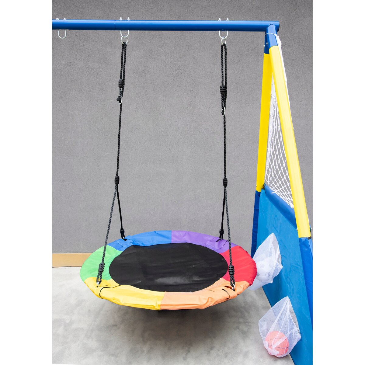 4 w 1 Huśtawka ogrodowa JUMI podwójna dla dzieci bujana