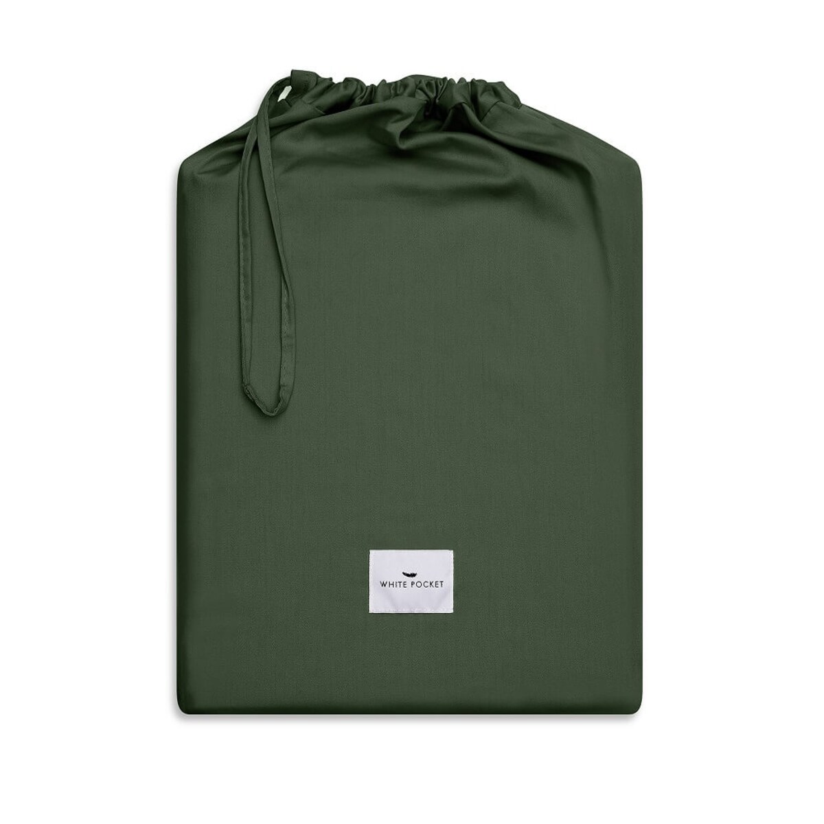 Pościel satynowa forest green 160/200 + 2 x 70/80 cm