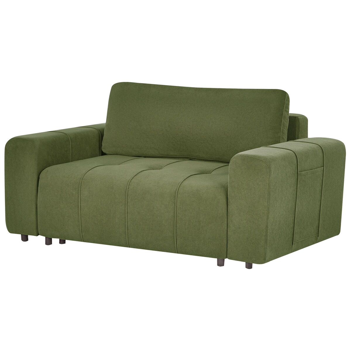 Sofa rozkładana dla 2 osób INNVIK Zielony ze schowkiem