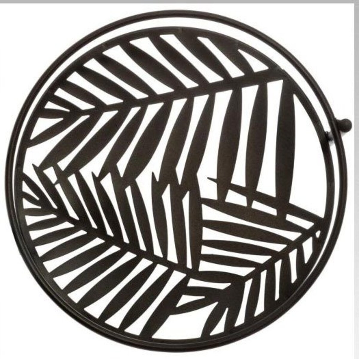 Kwietnik metalowy stojący LEAF, 3 podstawki na kwiaty, 49 cm