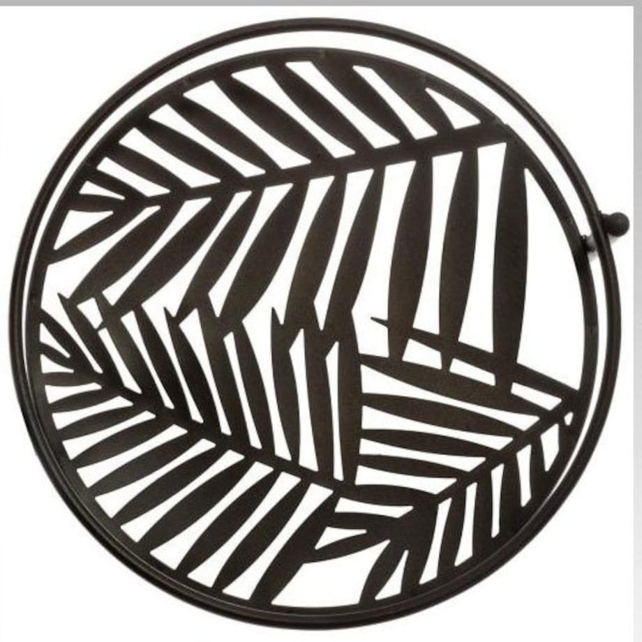 Kwietnik metalowy stojący LEAF, 3 podstawki na kwiaty, 49 cm