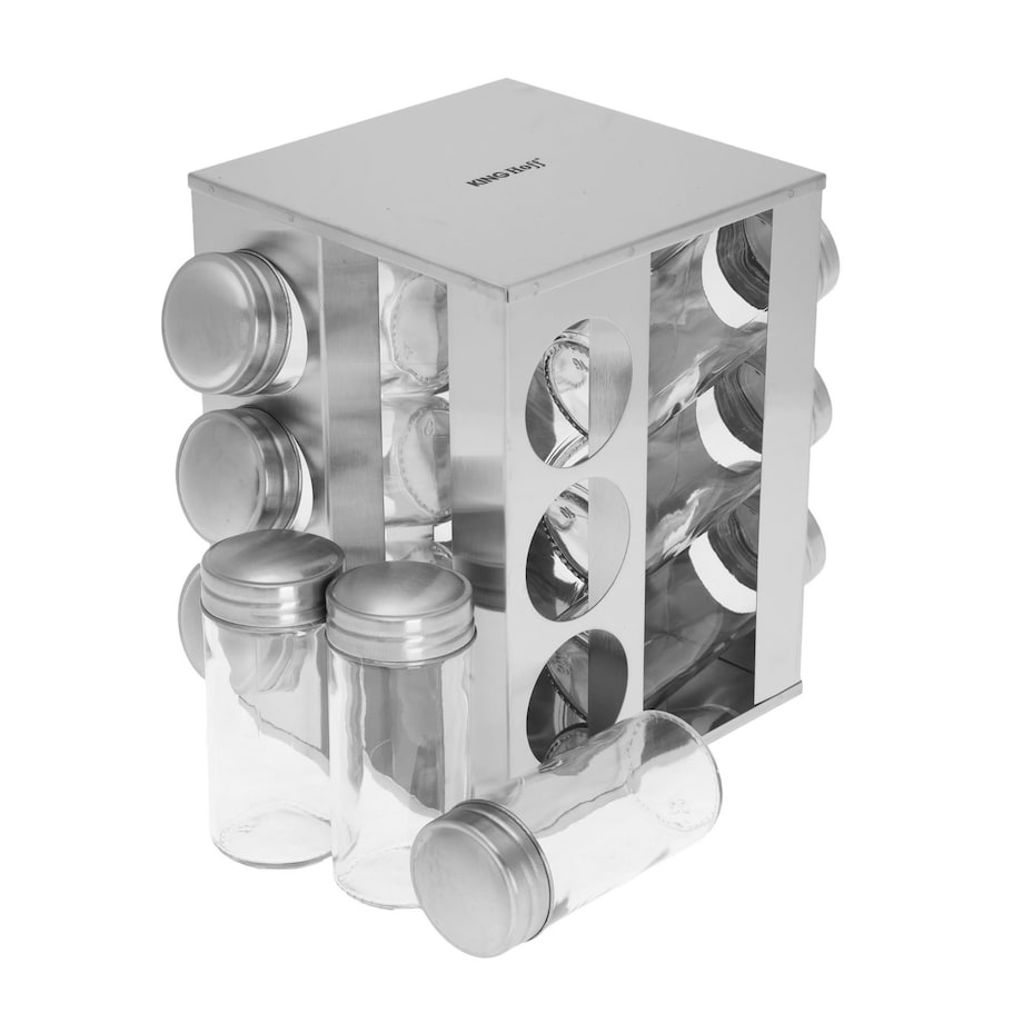 Zestaw pojemników na przyprawy 13 elementów przyprawnik KINGHOFF