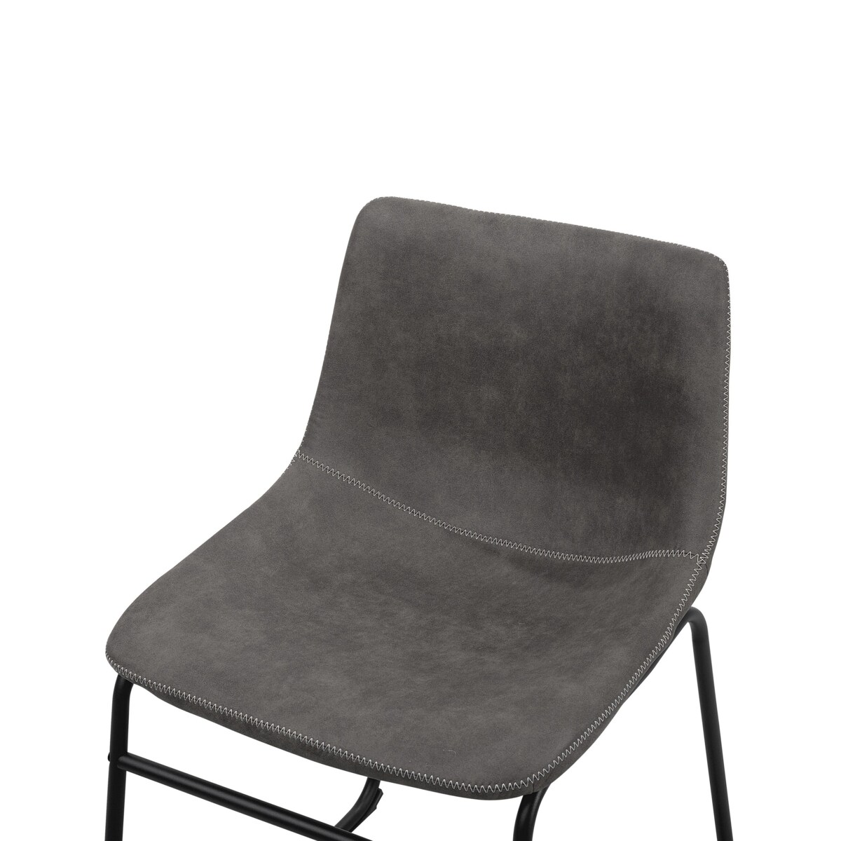 Zestaw 2 krzeseł do jadalni BATAVIA Ciemnoszary