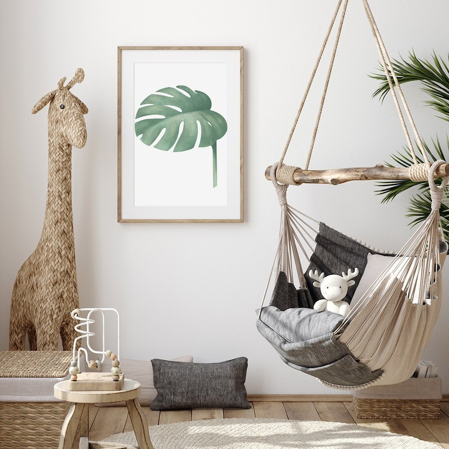 Plakat dla dzieci Monstera 50x70