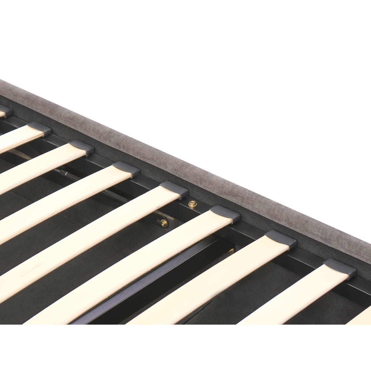 Łóżko z pojemnikiem ARBOIS 140 x 200 cm Beżowoszary