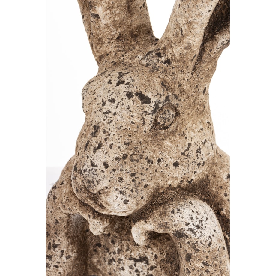 Figurka popiersie królika 36x20x16 cm TORACE szaro-brązowy duży