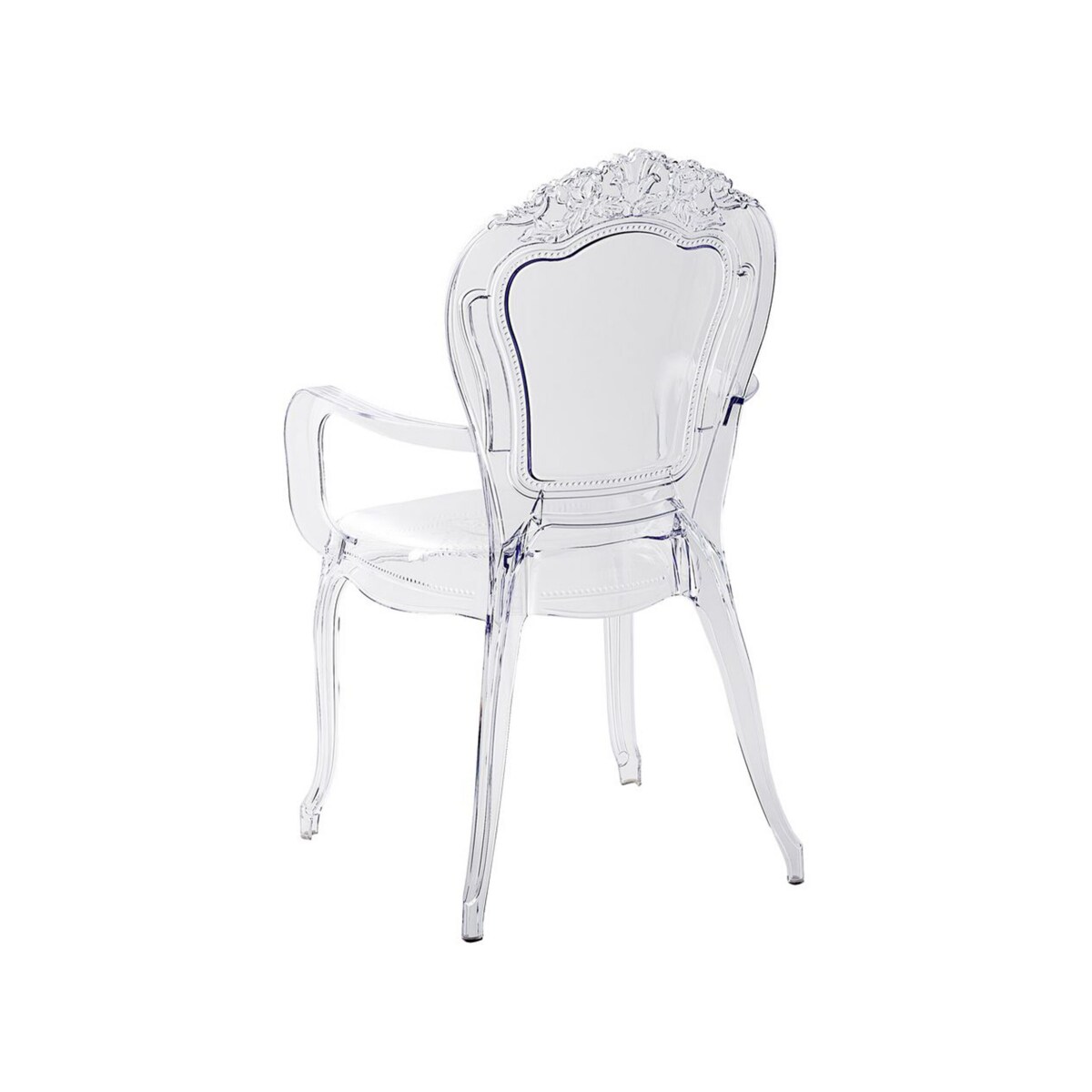 Zestaw 2 krzeseł do jadalni przezroczysty VERMONT II