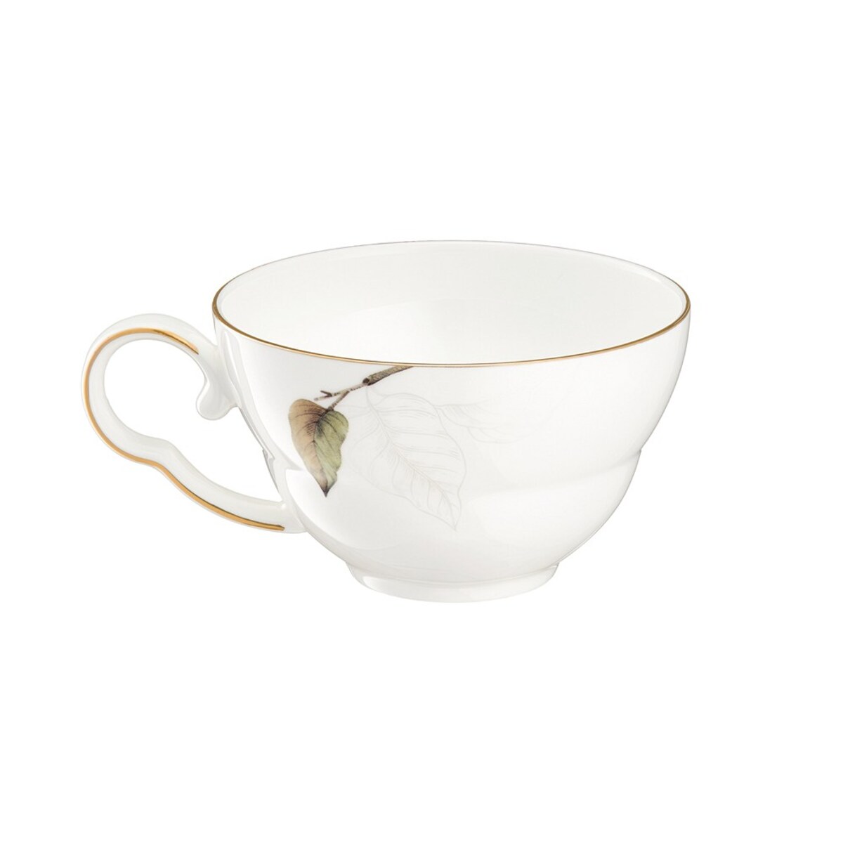 VILLA ITALIA Filiżanka do herbaty porcelanowa 200 ml ze spodkiem MAGIC BLOOMS