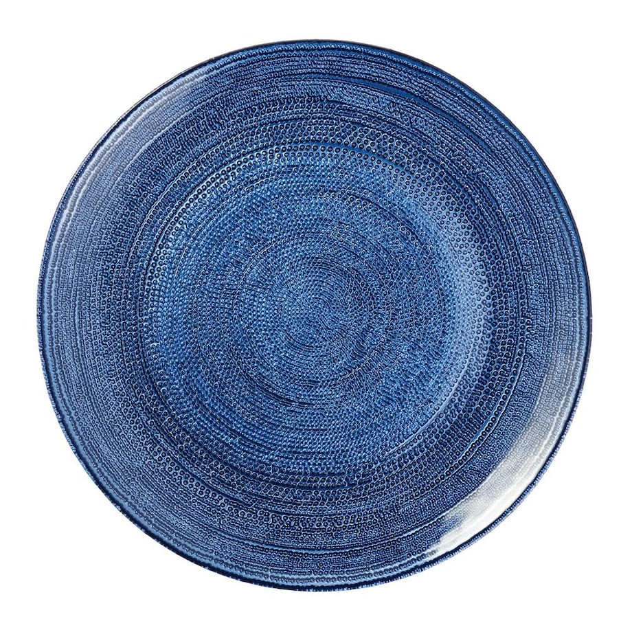 VILLA ITALIA Talerz do ciasta szklany 28 cm BLU INCANTO
