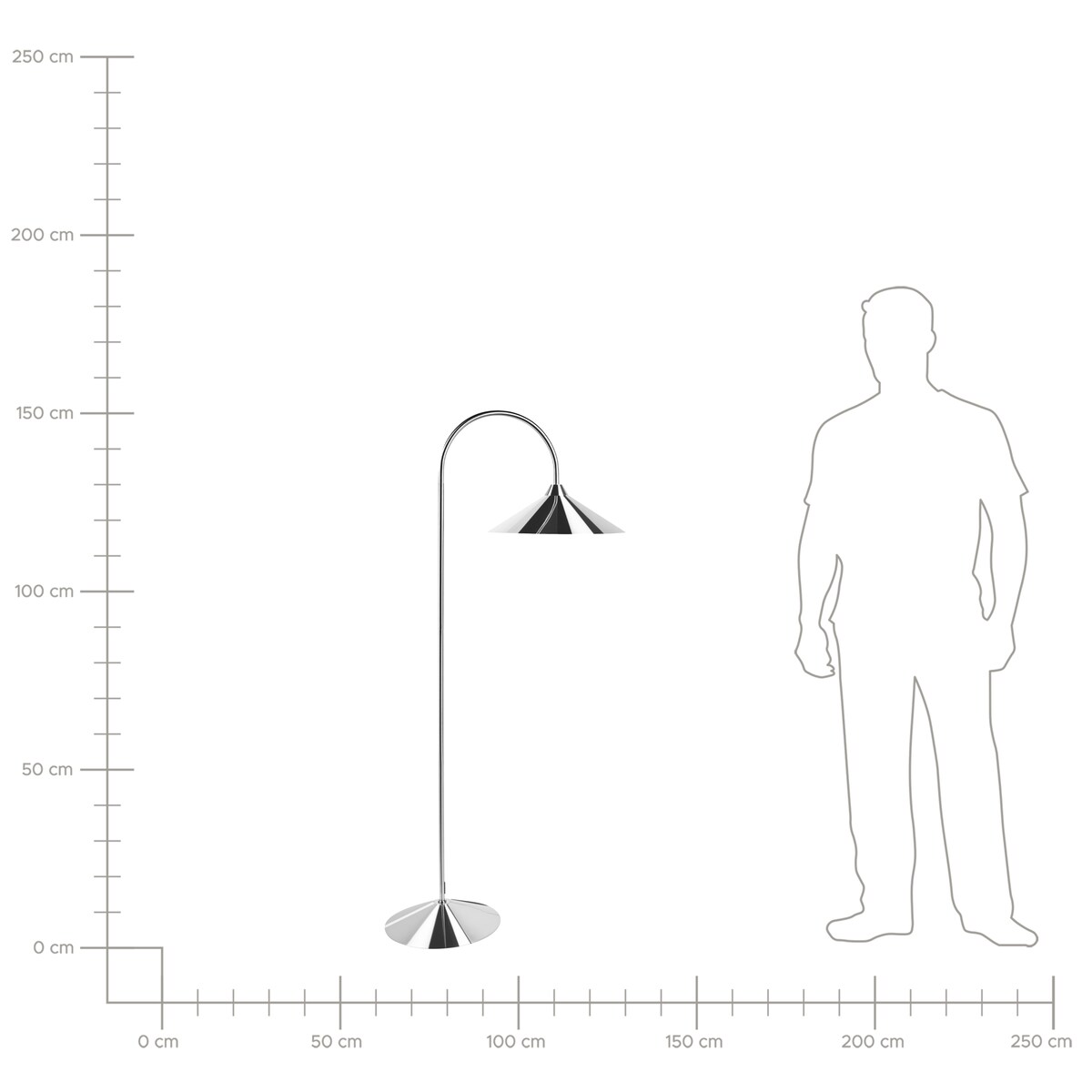 Lampa podłogowa SAVEGRE Metal Srebrny