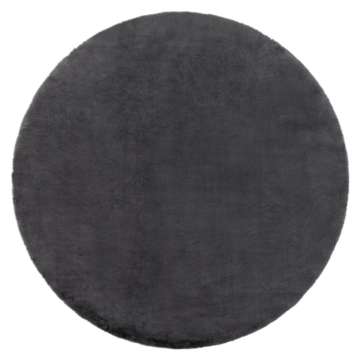 Dywan BUNNY koło antracyt IMITACJA FUTRA koło 160 cm