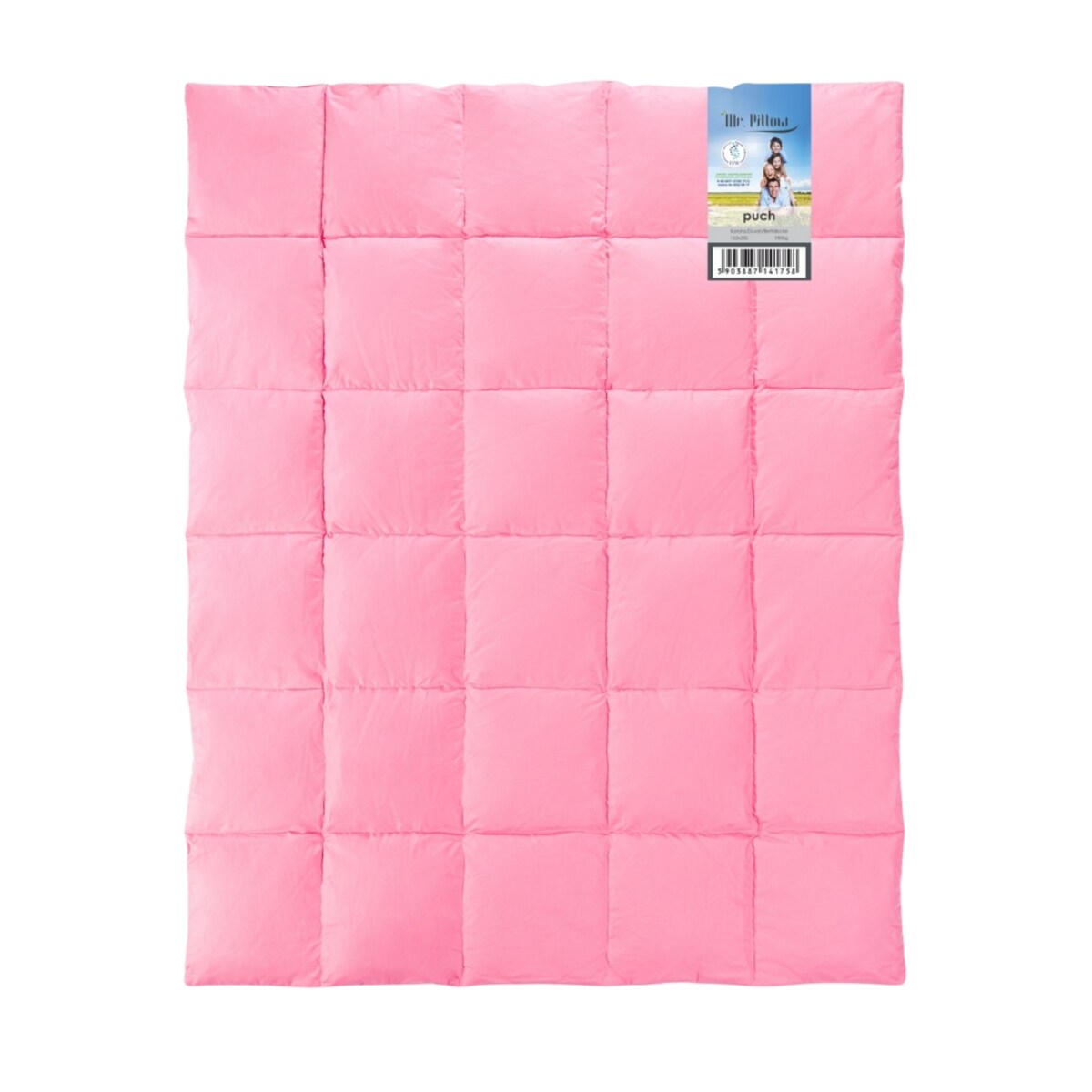 Kołdra Mr. Pillow puch AMZ 220x200 cm Całoroczna Różowy