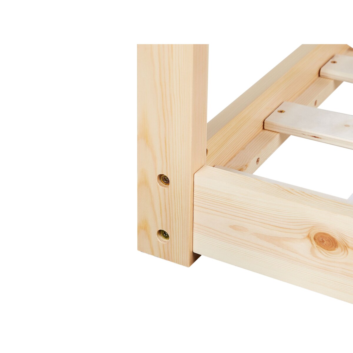 Łóżko dziecięce domek drewniane 90 x 200 cm jasne TOSSE