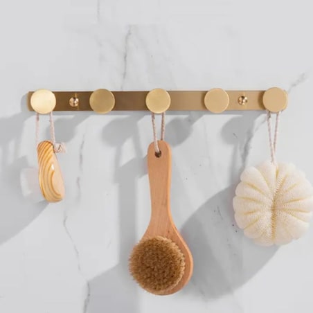 Wieszak ścienny złoty na ubrania akcesoria do przedpokoju