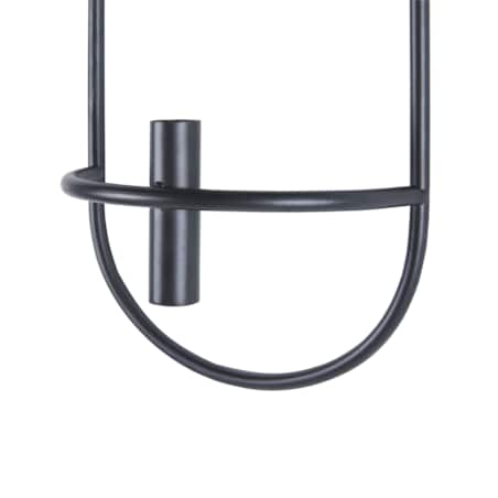 Zestaw 2 świeczników ściennych metalowy czarny CAVIANA