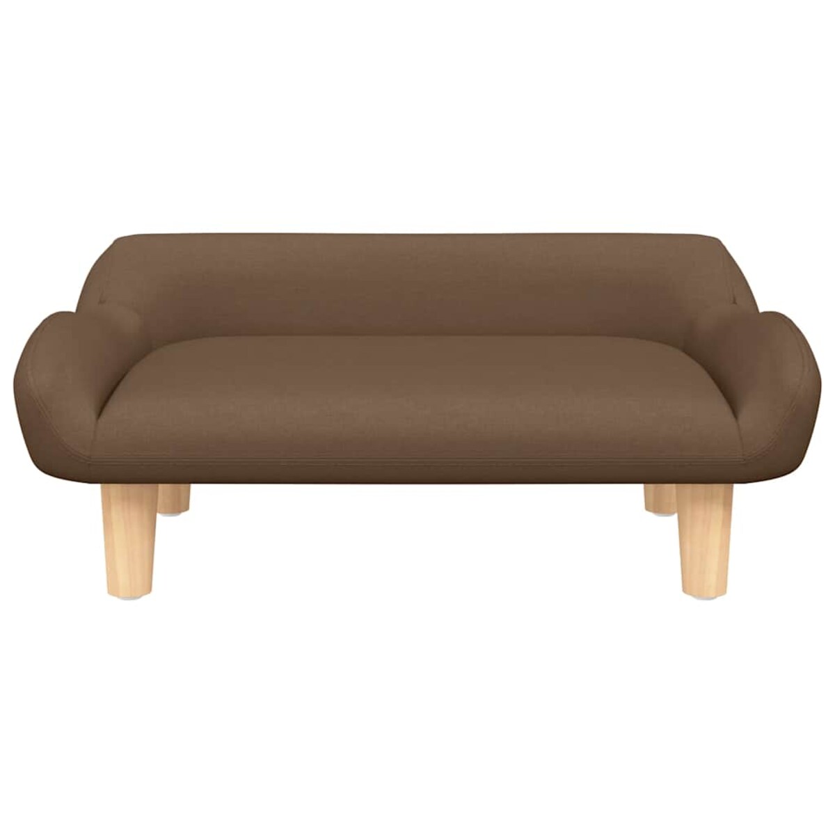 vidaXL Sofa dla dzieci, brązowa, 70x40x24 cm, obita tkaniną