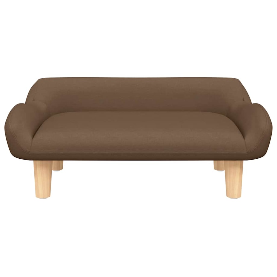 vidaXL Sofa dla dzieci, brązowa, 70x40x24 cm, obita tkaniną