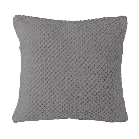 Poszewka żakardowa 40x40 kolor szary