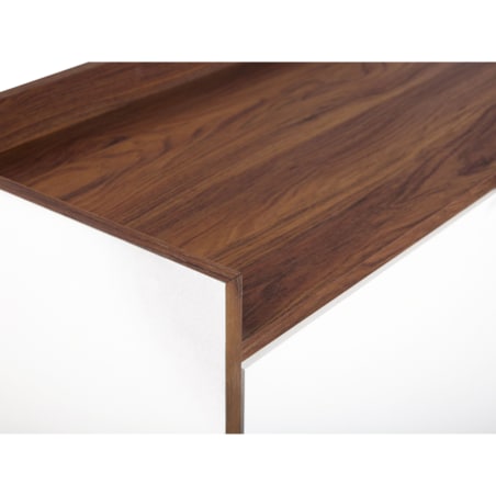 Komoda biała z ciemnym drewnem MADERA