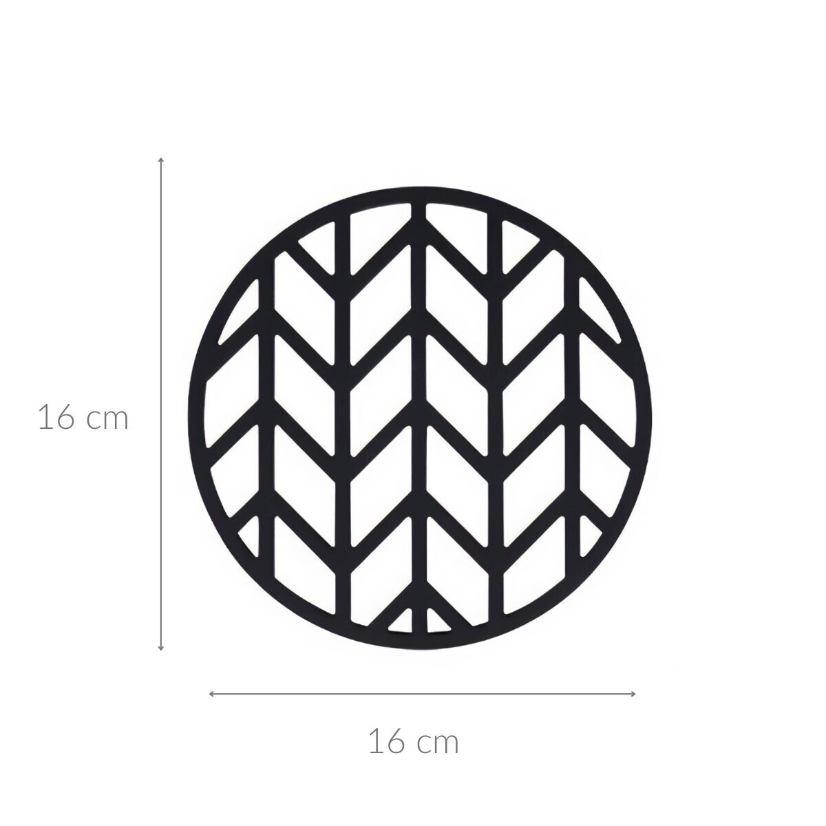 Silikonowa podkładka pod gorący garnek, czarna