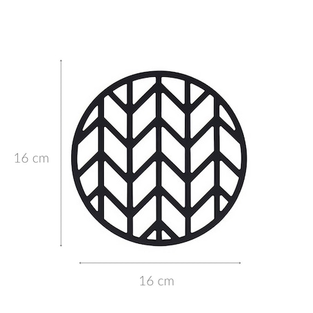 Silikonowa podkładka pod gorący garnek, czarna