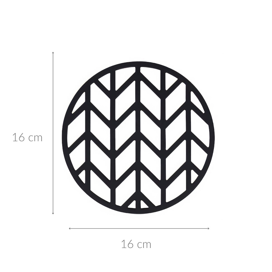 Silikonowa podkładka pod gorący garnek, czarna