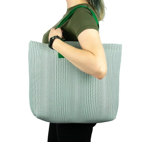 Torba plażowa ciemnozielona 45×36 cm