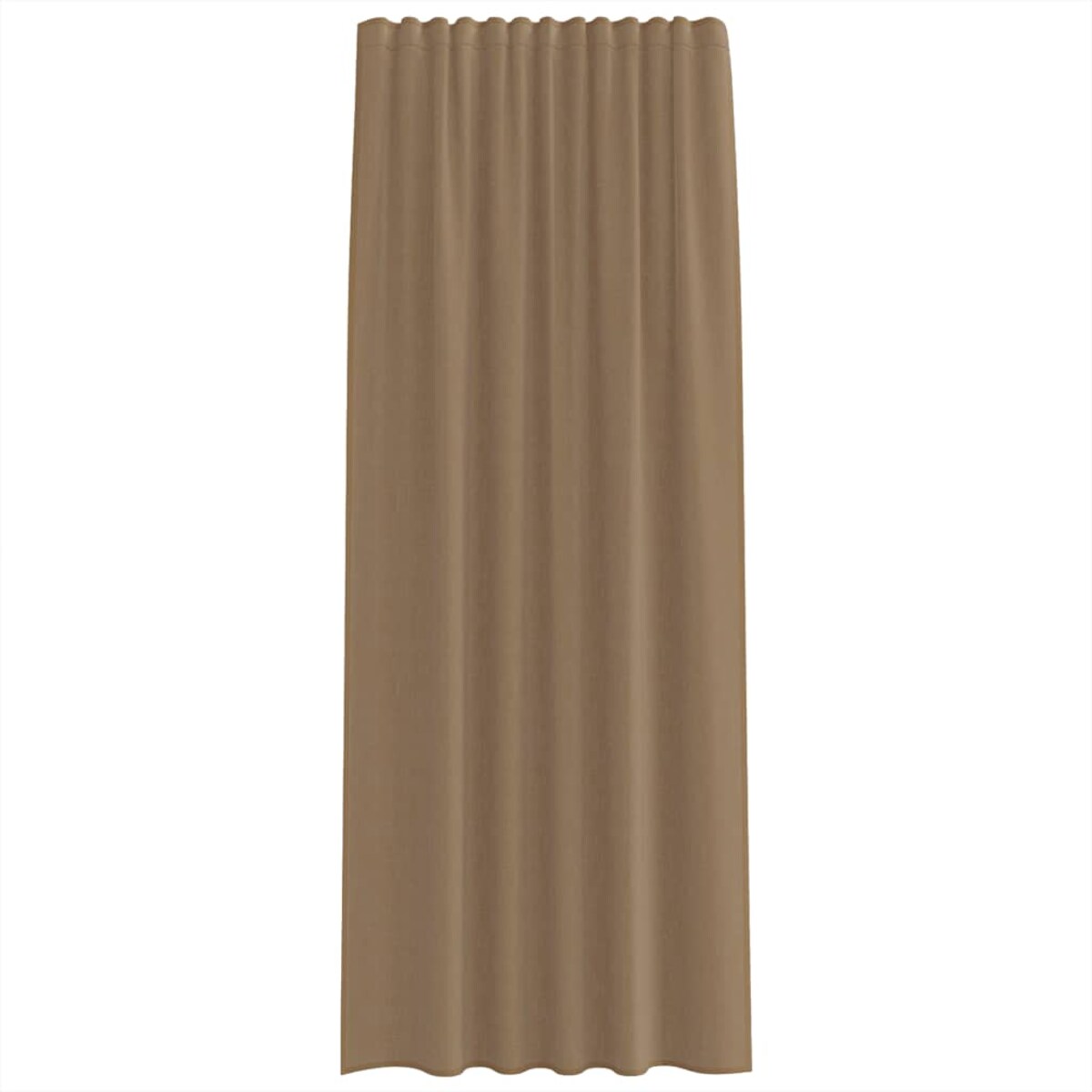 vidaXL Zasłony woalowe z kieszeniami na drążek 2 szt. Jasnobrązowe