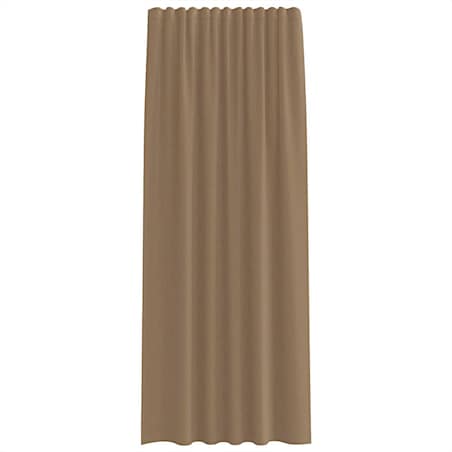 vidaXL Zasłony woalowe z kieszeniami na drążek 2 szt. Jasnobrązowe