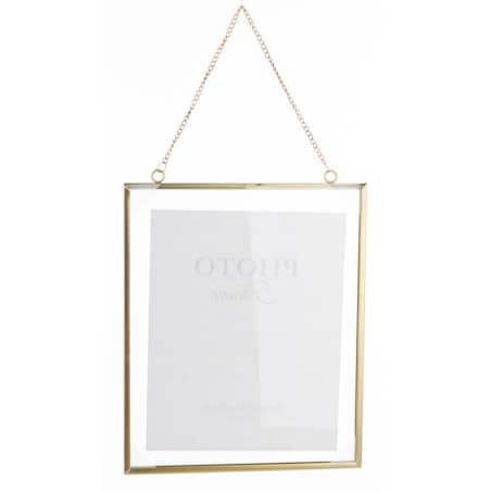 Ramka wisząca na łańcuszku 47x24,5x1,5 cm RANTE-2 złota