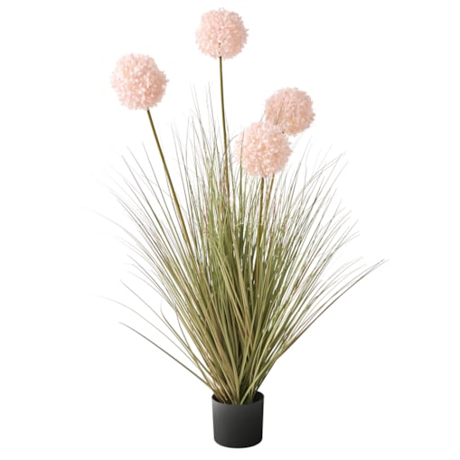 Sztuczna roślina SNOWBALL BUSH 120 cm Różowy