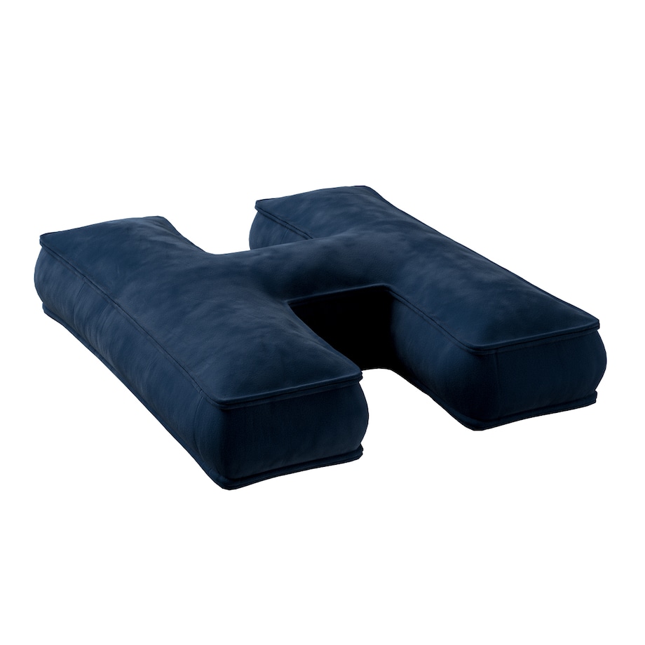 Poduszka literka H, granat, 35x40cm, Posh Velvet