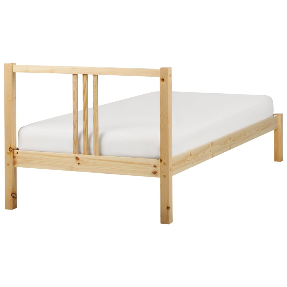 Łóżko drewniane 90 x 200 cm jasne VANNES