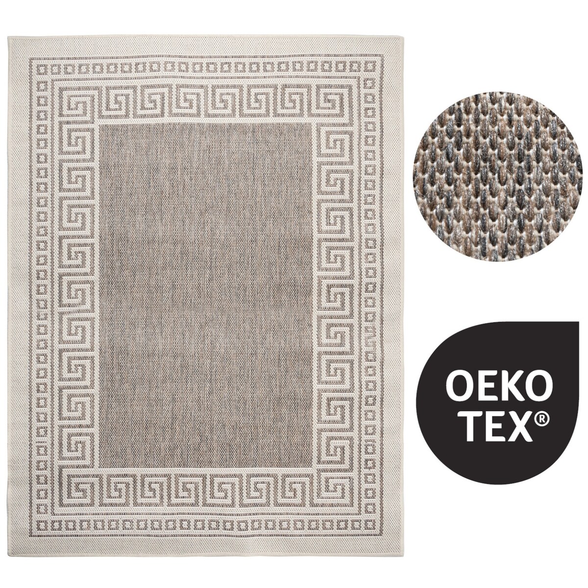 Dywan płasko tkany Express e-floor 120x160 cm e-floor grecki beżowy