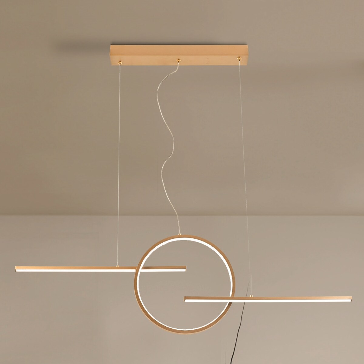 Ledowa lampa na listwie Lauren AZ5258 38W ring złota